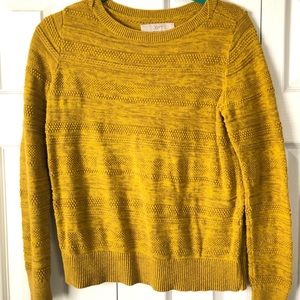 Loft mustard yellow sweater